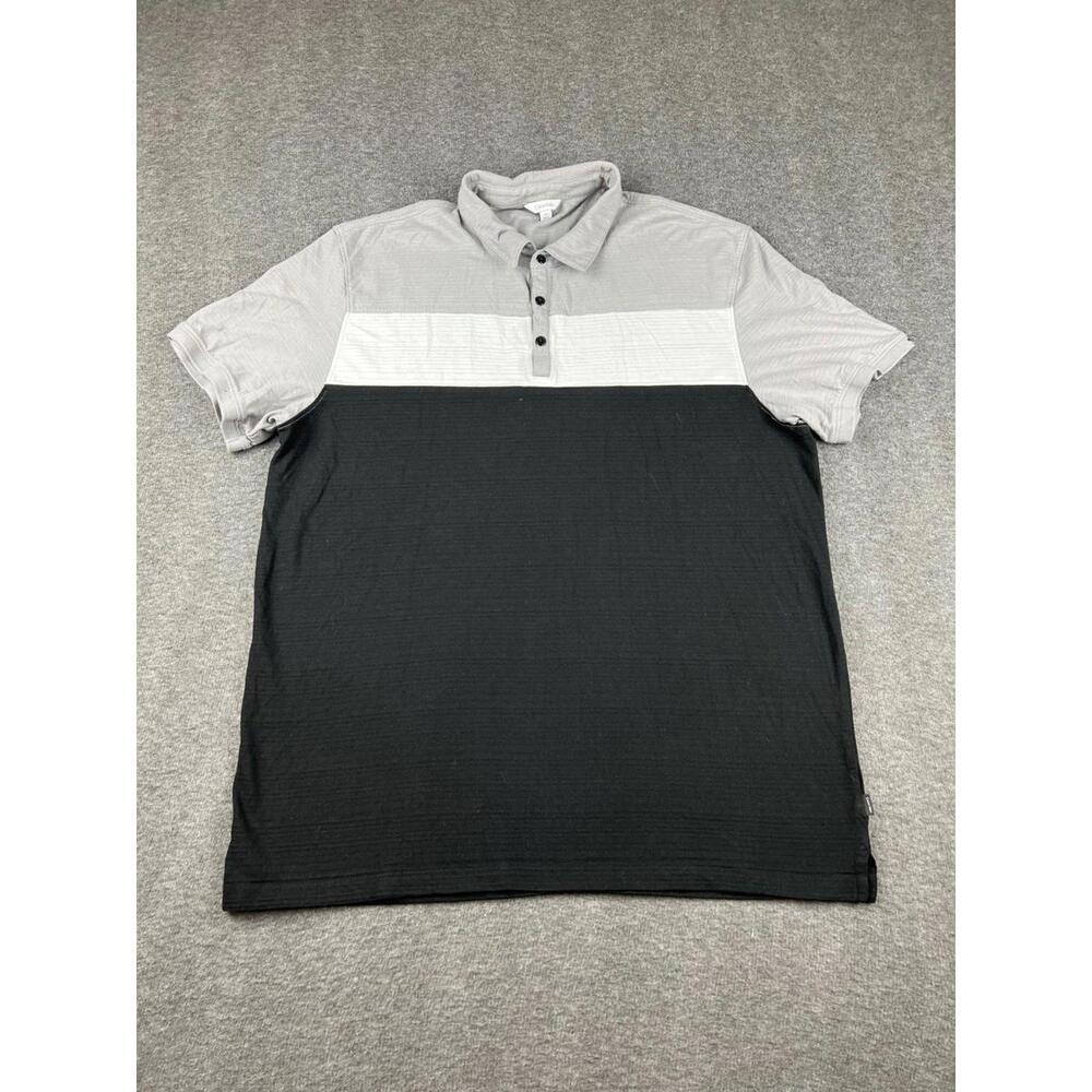 Calvin Klein Casual Polo Shirt XXL Black & Gray